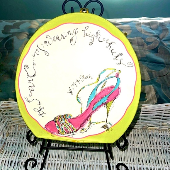 ROSANNA Boxed Set of 4 Stylish Salad Plates In Carrying case - High Heels shoes - Picture 2 of 13